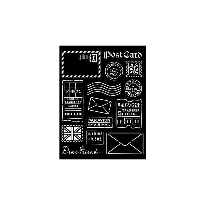 KSTD060 Stencil Stamperia alphabet 20x25 cms