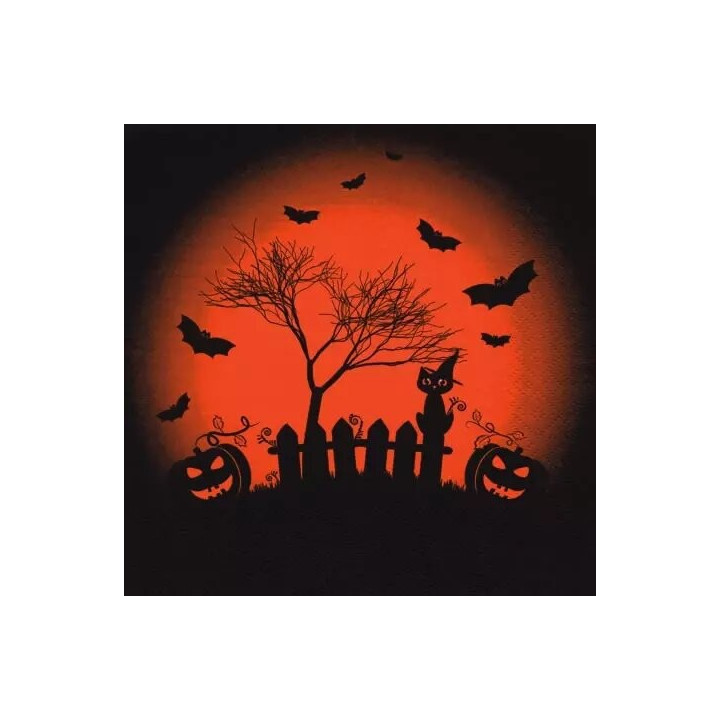 Servilletas 33x33 cm - Happy Halloween Trick