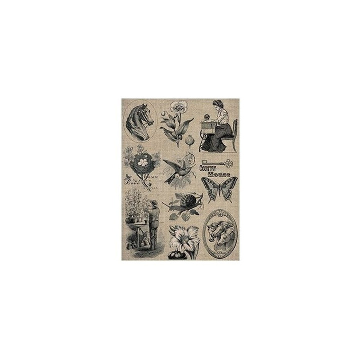 Papel De Arroz 212 COUNTRY HOUSE