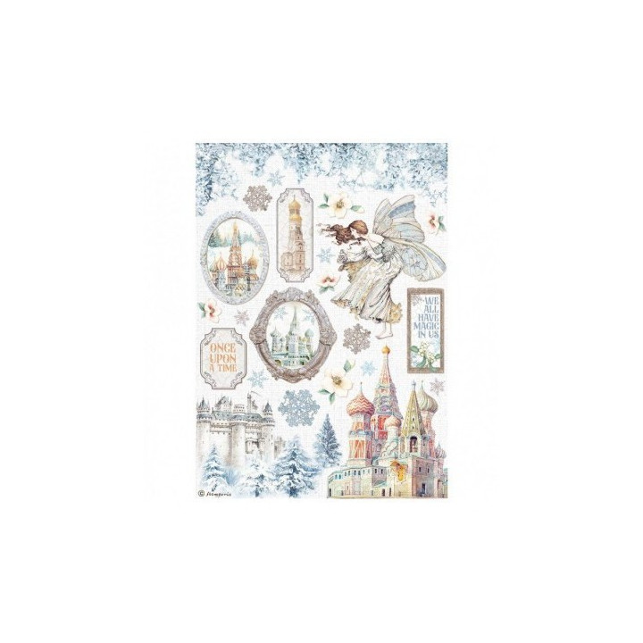 Papel arroz 4442 A4 Mannequin - Stamperia