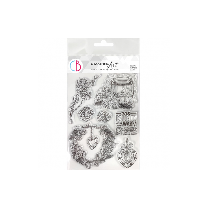 Clear Stamp Set 6x8 Warm Heart