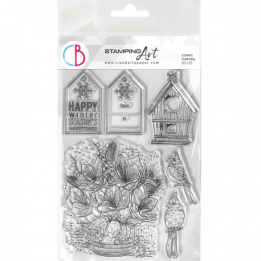 Clear Stamp Set 6x8 Happy Winter Season