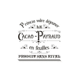 Stencil CACAO PAYRAUD 45x45cm