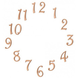 SET NÚMEROS RELOJ Siluetas DM