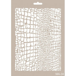 Stencil Mix Media PIEL DE LAGARTO