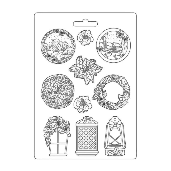 Stamperia Soft Mould A4 navidad