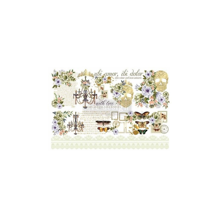Cece With Love, Skully 24x35 Inch Decor Transfers