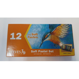 12 pastels REEVES, SOFT PASTEL SET. 65 M X 10 MM