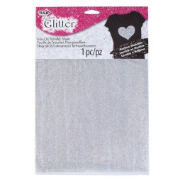 Fulls de transferència per planxar Fashion Glitter Silver (1 unitat) (32475)