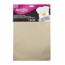 Iron-On Transfer Sheets Metallics Gold (1pcs) (34368)