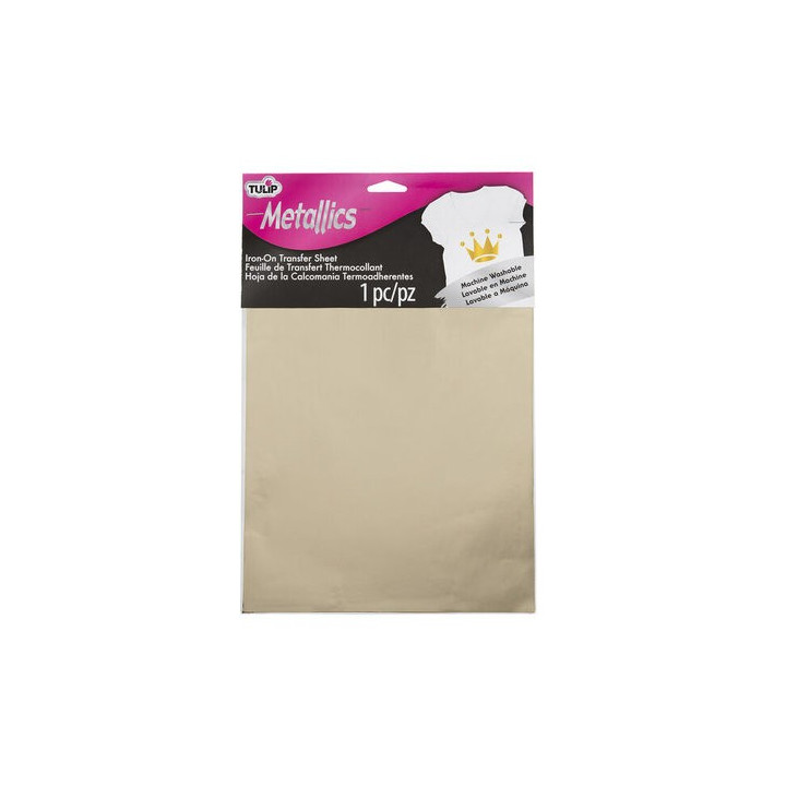 Iron-On Transfer Sheets Metallics Gold (1pcs) (34368)