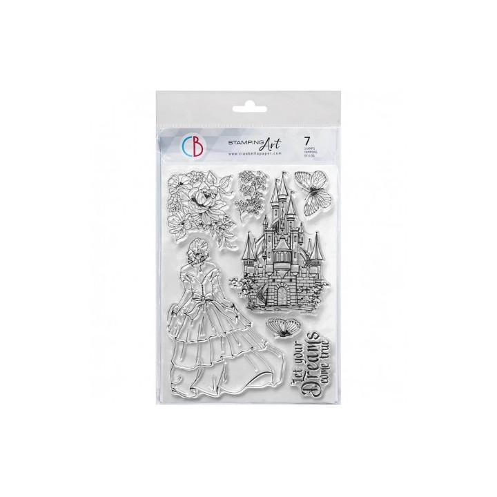 Clear Stamp Set 6"X8" Once Upon A Time