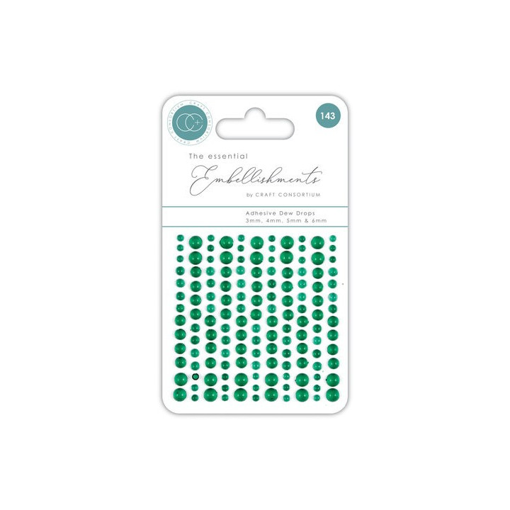 Adhesive Dew Drops Green