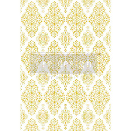 Kacha Gold damask 24x35 Inch Decor Transfers