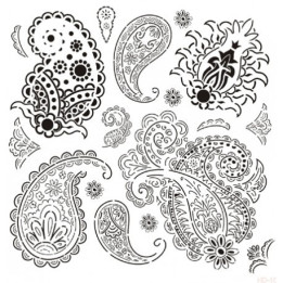 Stencil PASLEY 1 45x45cm