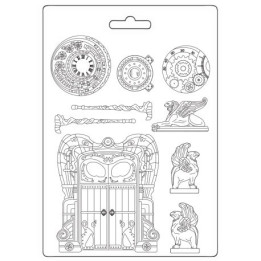 Stamperia Soft Mould A4 Magic Forest puerta y elementos