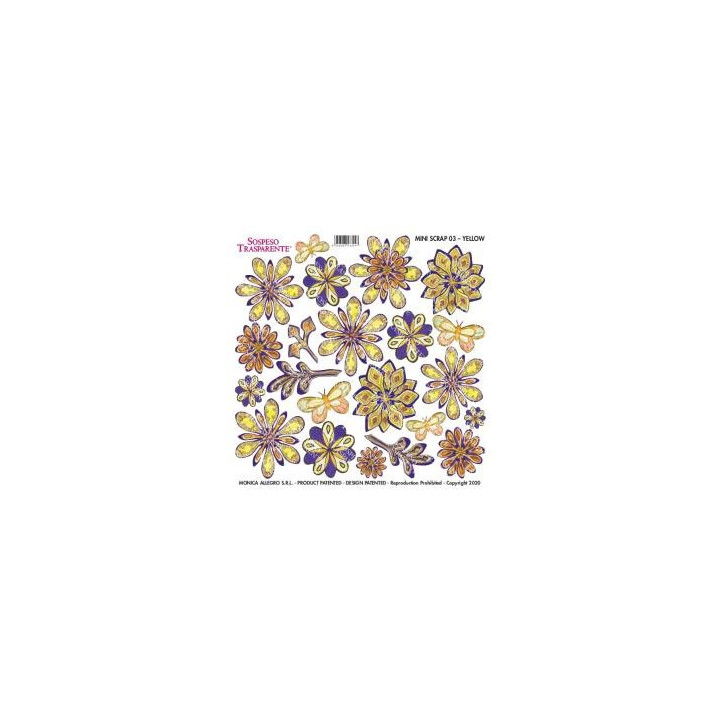 Sospeso transparente MINI YELLOW-