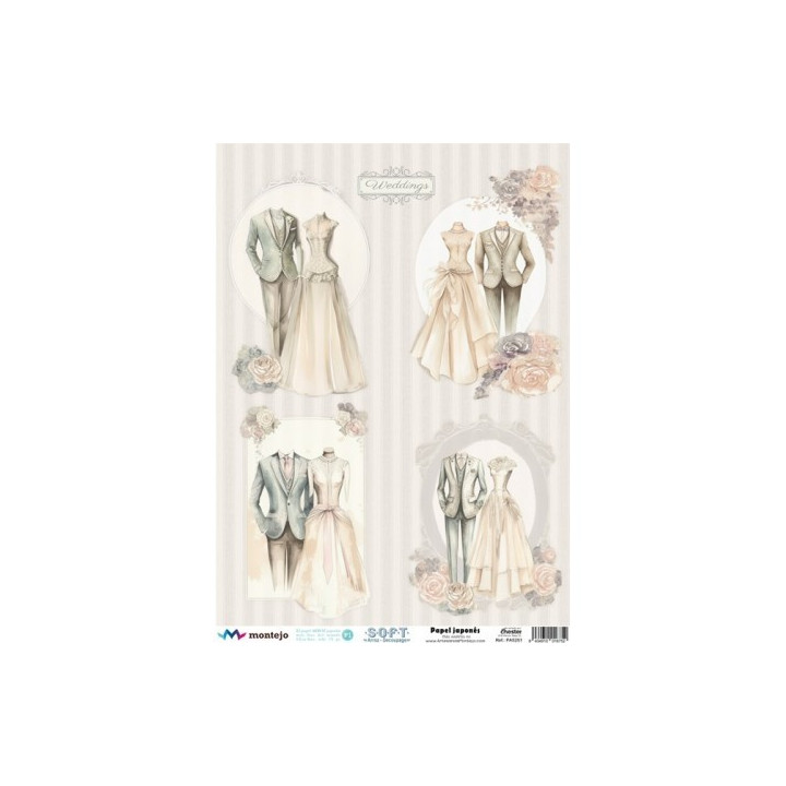 Papel de Arroz SOFT A3 BODA 4