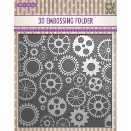 3D Embossing Folder Cogwheels