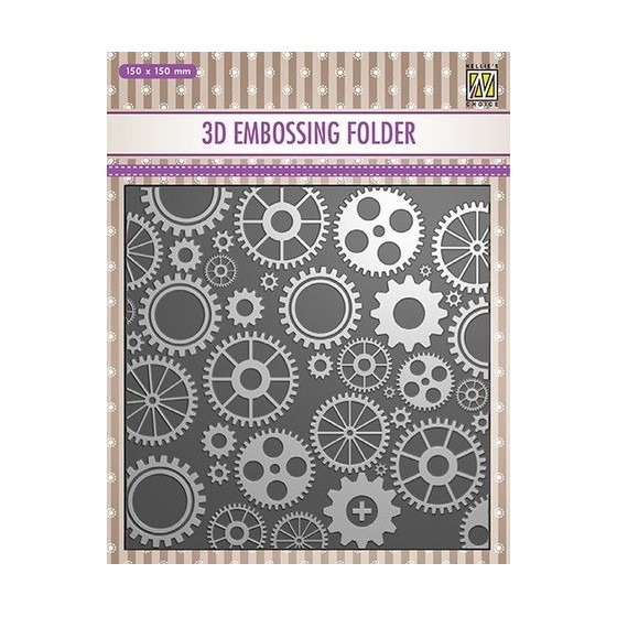3D Embossing Folder Cogwheels-