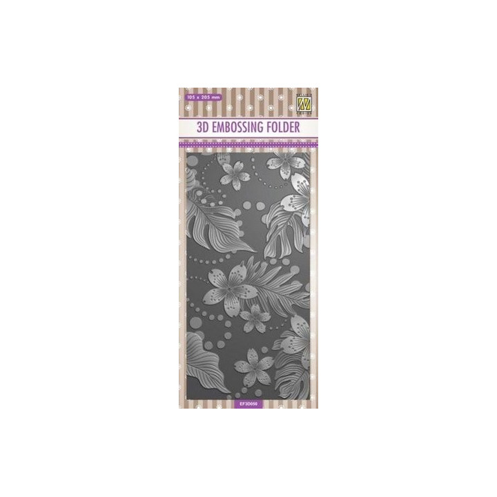 3D Embossing Folder Leaves & Flowers