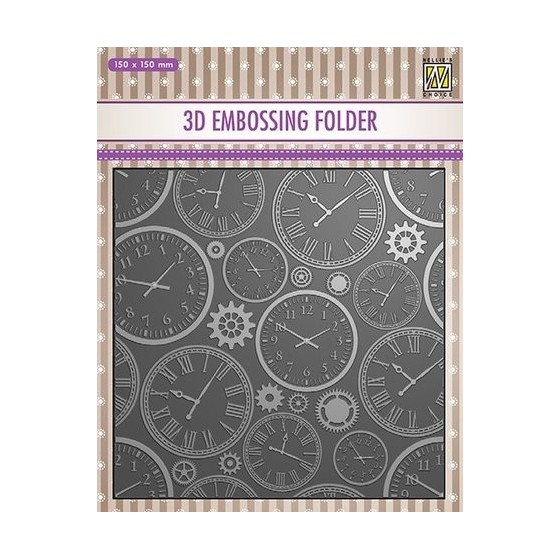 3D Embossing Folder TIME-