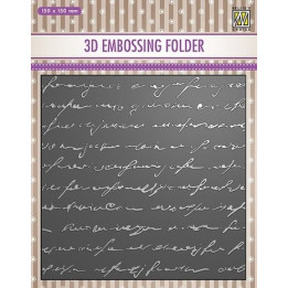 3D Embossing Folder Writing