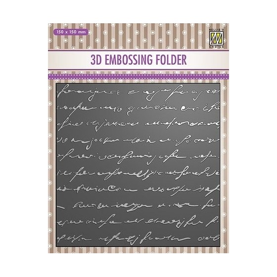 3D Embossing Folder Writing*