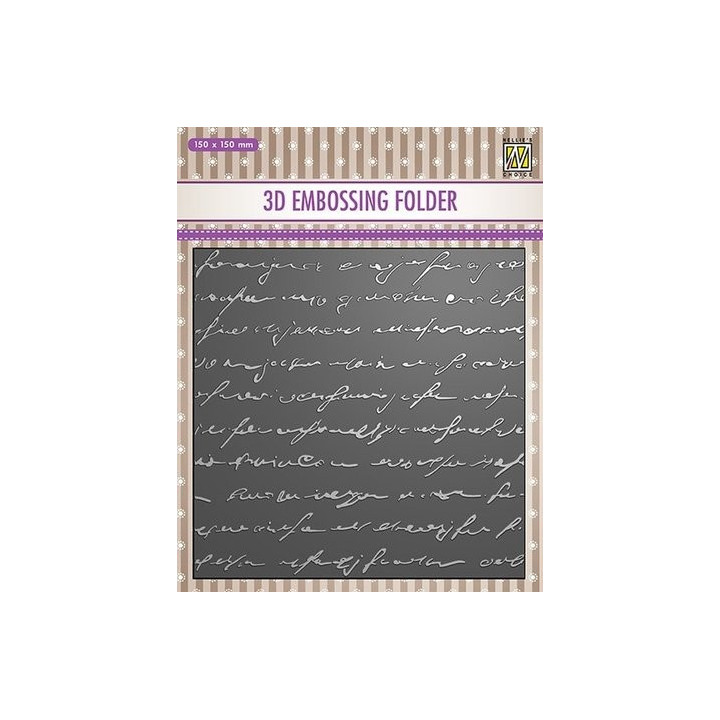 3D Embossing Folder Writing
