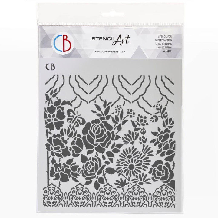 copy of Texture Stencil 8x8 Spring Fresh Flowers