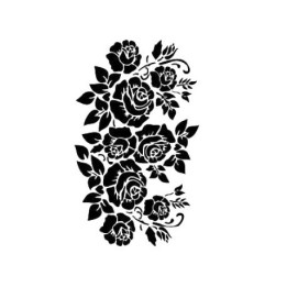 Stencil AS519 GRUPO DE ROSAS 21x30