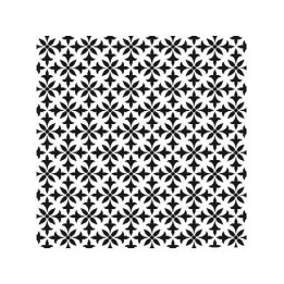 Stencil FONDO FLOR GEOMÉTRICA 93 25x25cm.*