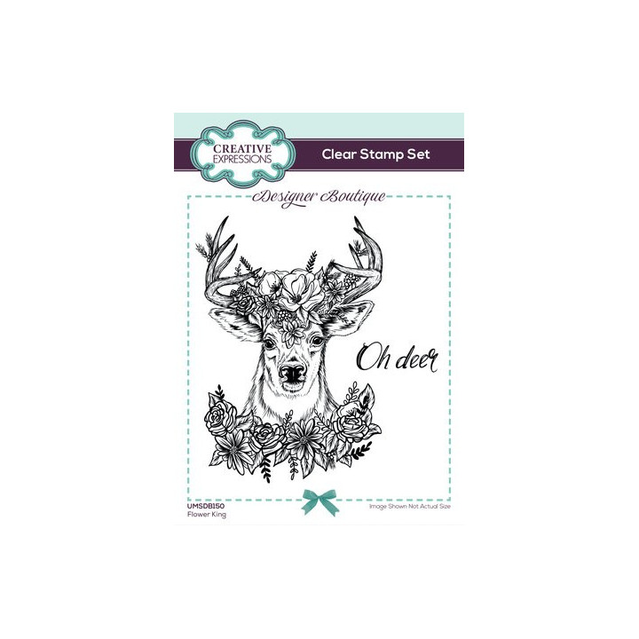 Designer Boutique Clear Stamp A6 Flower King***
