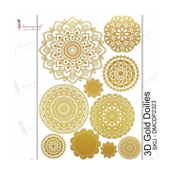 Transfer Me 3D Gold Doilies.