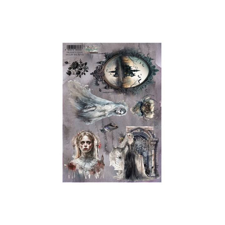 Papel de Arroz Stamperia Magic forest tarjetas A-4