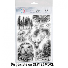 Clear Stamp Set 6"X8" Hello World