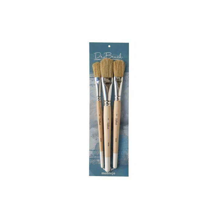Conjunto de 3 pincéis DryBrush