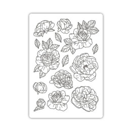 Stamperia Silicone mold A5 peony.