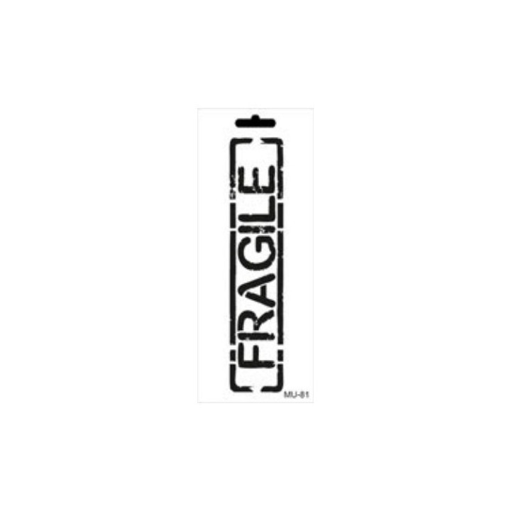 Stencil Mix Media 081 FRAGILE 10x25