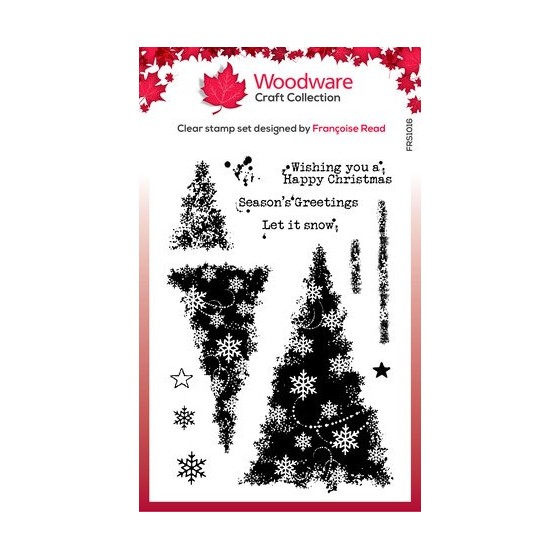 Snowflake Trees Clear Stamps