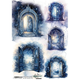 Papel de Arroz Stamperia Magic forest tarjetas A-4