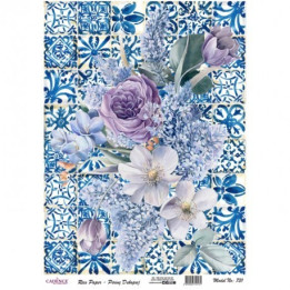 Papel De Arroz 731 COLLAGE FLORES