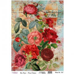Papel De Arroz 737 COLLAGE FLORES