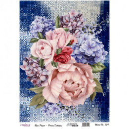 Papel De Arroz 739 COLLAGE FLORES