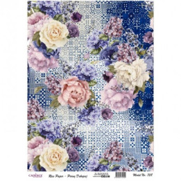 Papel De Arroz 738 COLLAGE FLORES