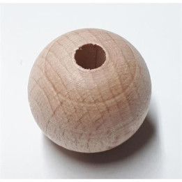 Bola madera redonda natural