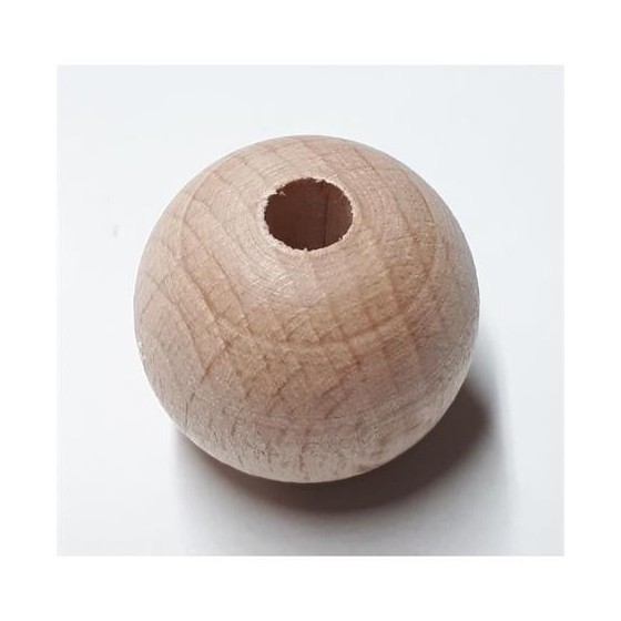 Bola madera redonda natural