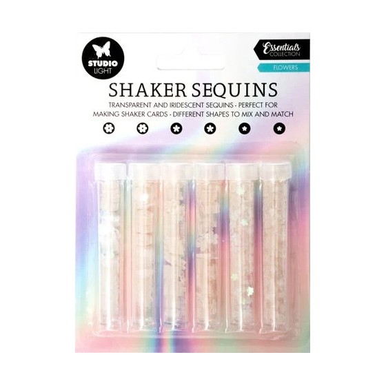 Shaker Sequins Flowers (6pcs) (SL-ES-SHAKE10)