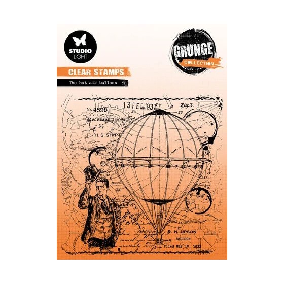 The Hot Air Balloon Grunge Stamps (SL-GR-STAMP513)*