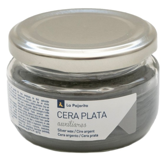 Cera Sólida Metalizada Plata 75 ml La Pajarita
